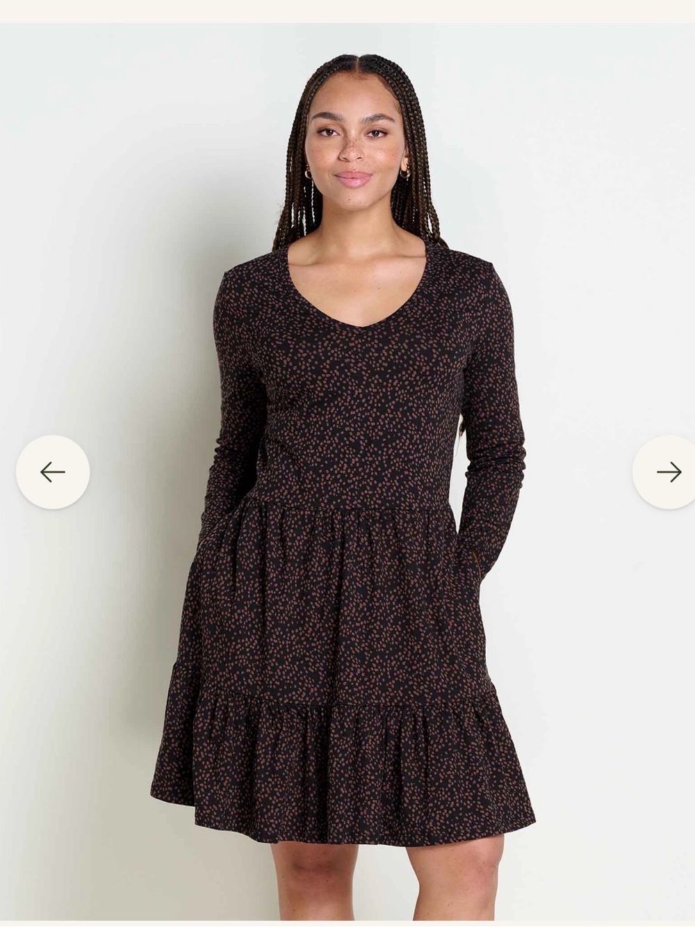 Toad and Co Marley Long Sleeve Dress, Size L , NWT